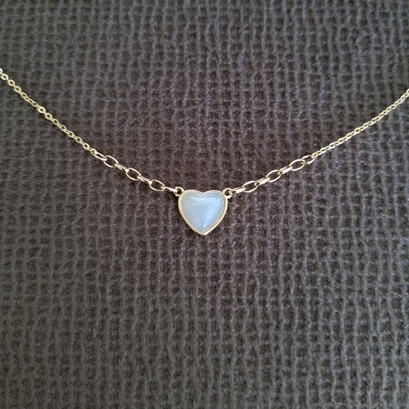 Olivia and Jackson Jewelry - Olivia and Jackson Stationary Moonstone🌙 Heart❤️ Necklace - NIB
